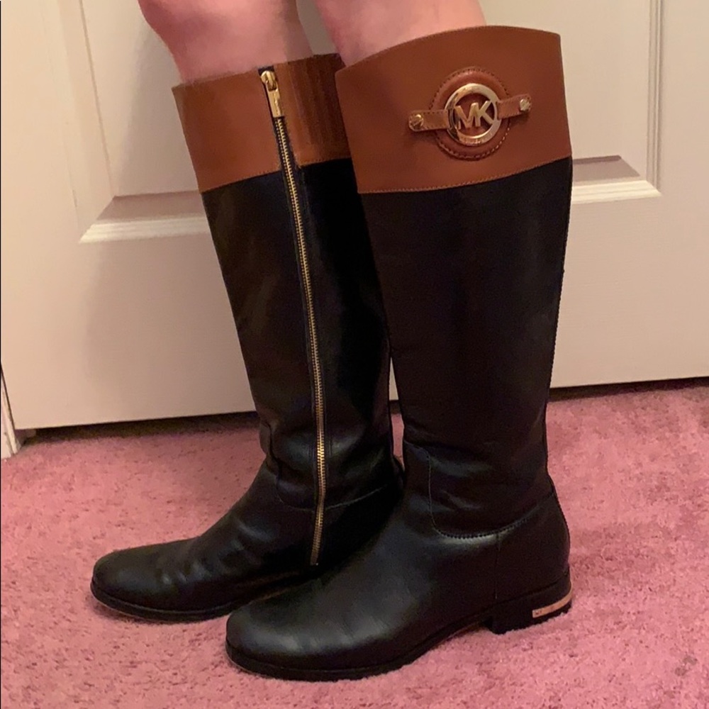 Micheal Kors Two Toned Riding Boots